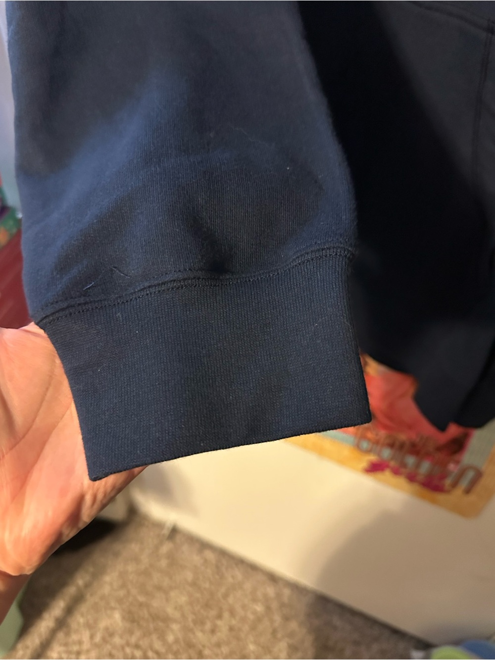 5.11 Navy Blue Hoodie Sweatshirt - Picture 2 of 8